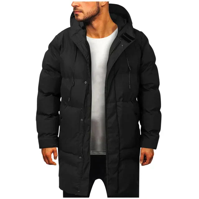 Lorenzo – Gevoerde Lange Winterparka voor Mannen