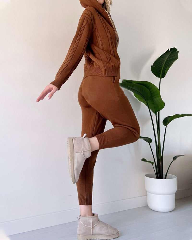 DanteLucchini Jacquard Tweedelige Set Voor Dames