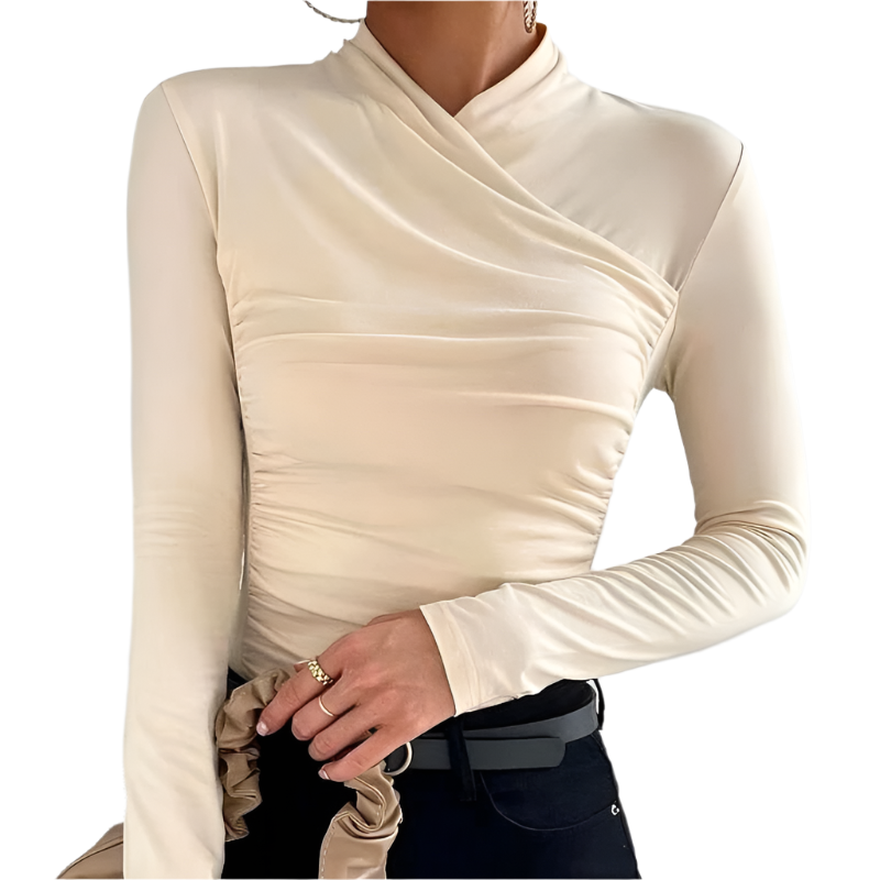 Lunavia – Dames Longsleeve Top met Kruishals