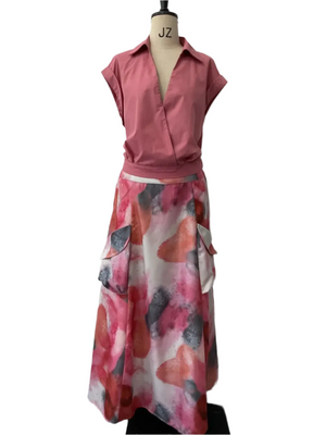 Sofia – Elegante Mouwloze Dames Tweedelige Set