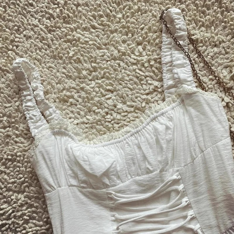Seraphina – Boho Kanten Corset Zomerjurk voor Dames