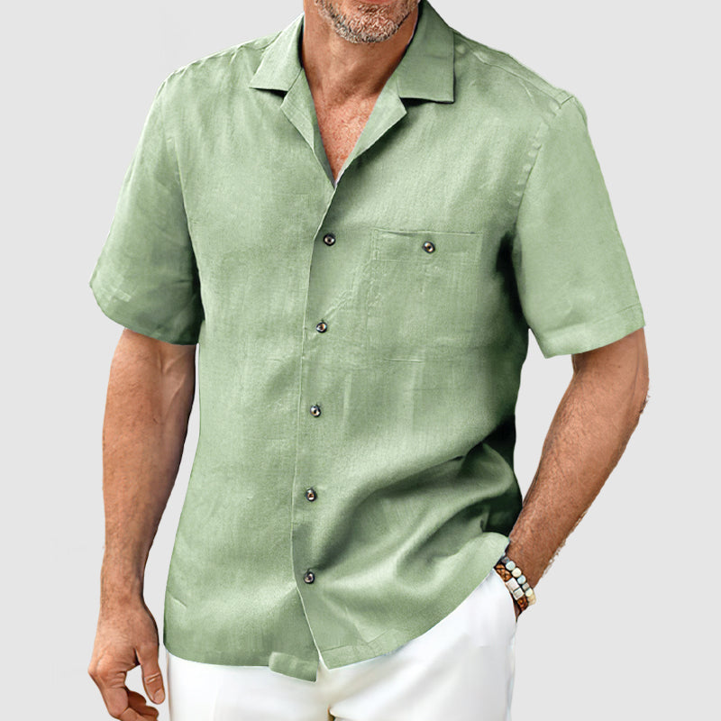 FabioRossetti Heren Casual Pocket Overhemd