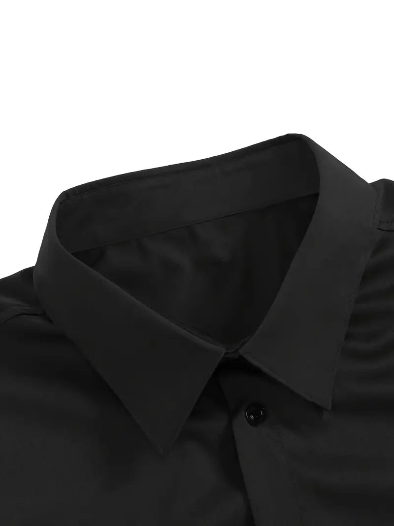 Larry – Slim Fit Heren Overhemd met Lange Mouwen