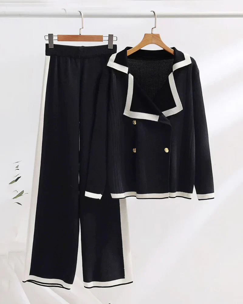 Jessie – Elegante Dames Lounge Set met Colourblock