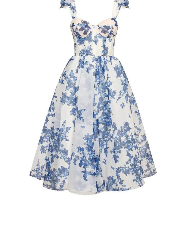 LucaEleganza Elegante midi zomerjurk Voor Vrouwen