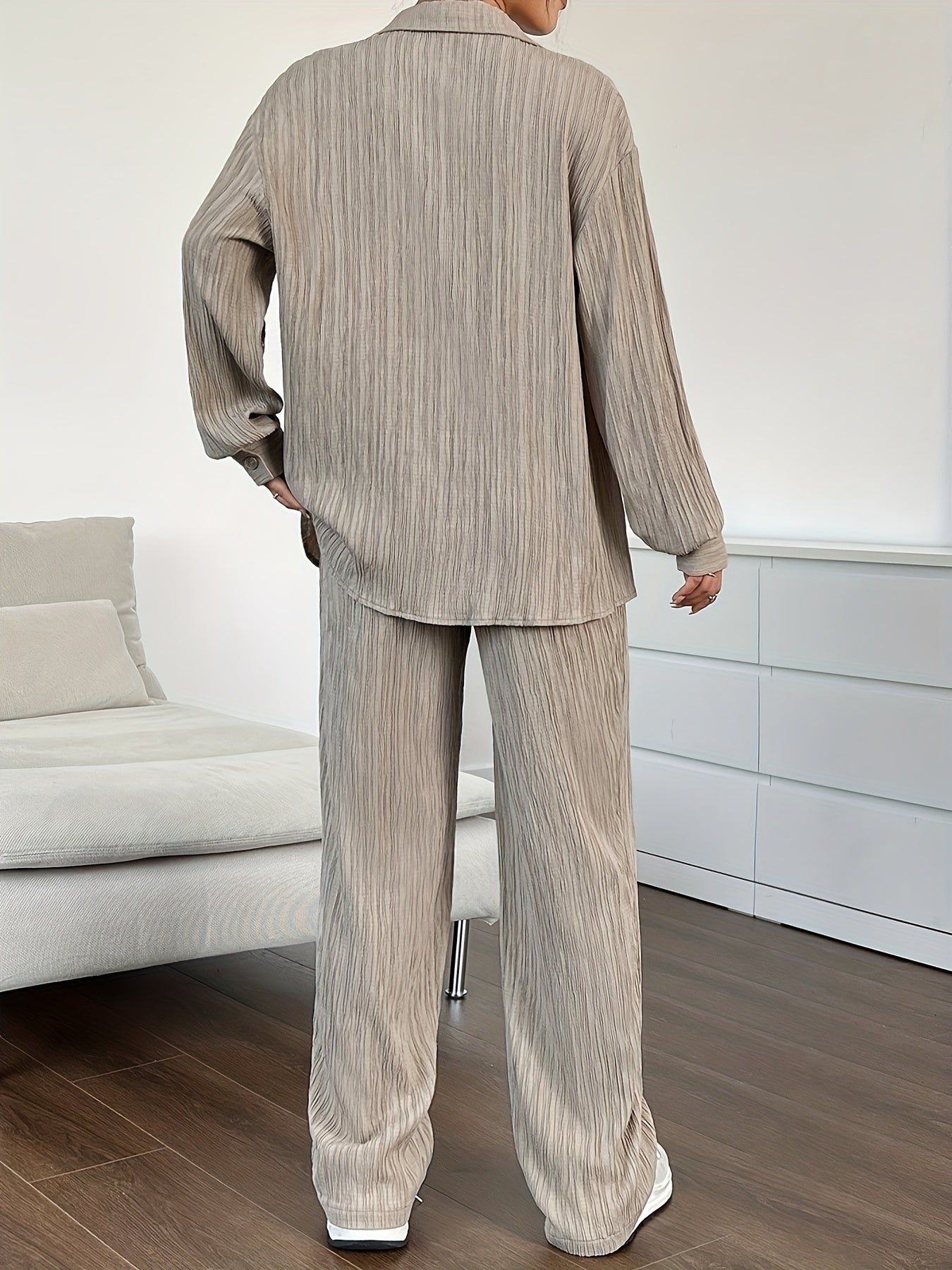 Isabella – Gestreepte Tweedelige Lounge Set voor Dames