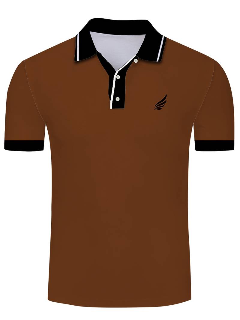 Luca – Heren Polo met Effen Kleur en Casual Look