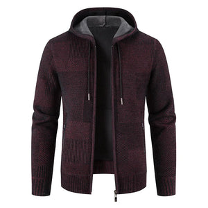 Alessandro – Heren Faux Mink Fur Hoodie Cardigan