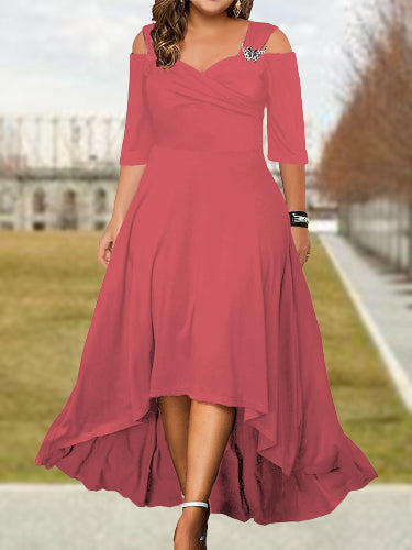 RaffaeleFiore Schouder Slip Jurk Voor Vrouwen