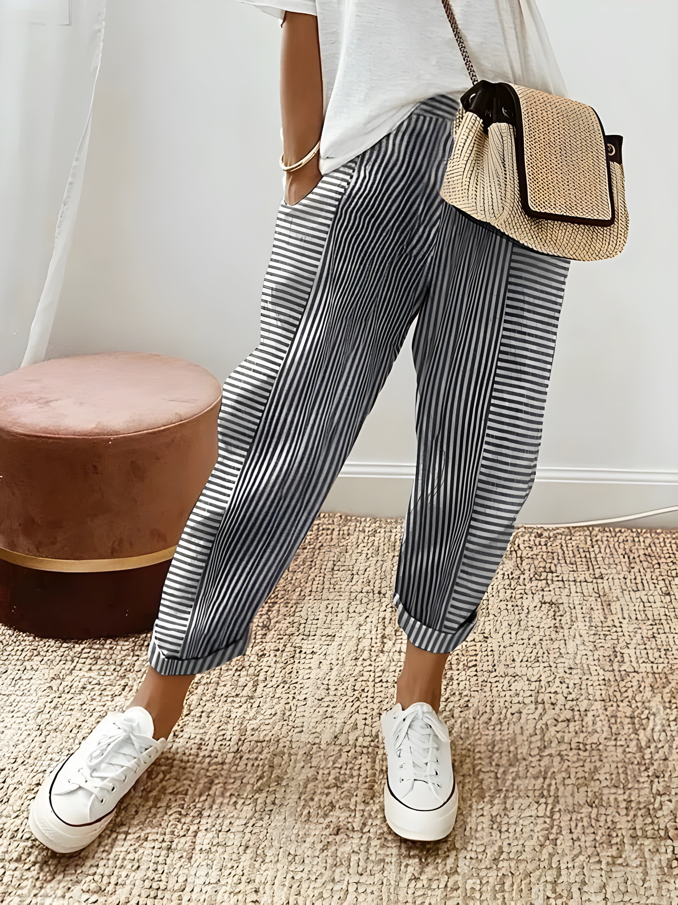 Sofía – Flowy Zomerbroek voor Dames met Stretchband