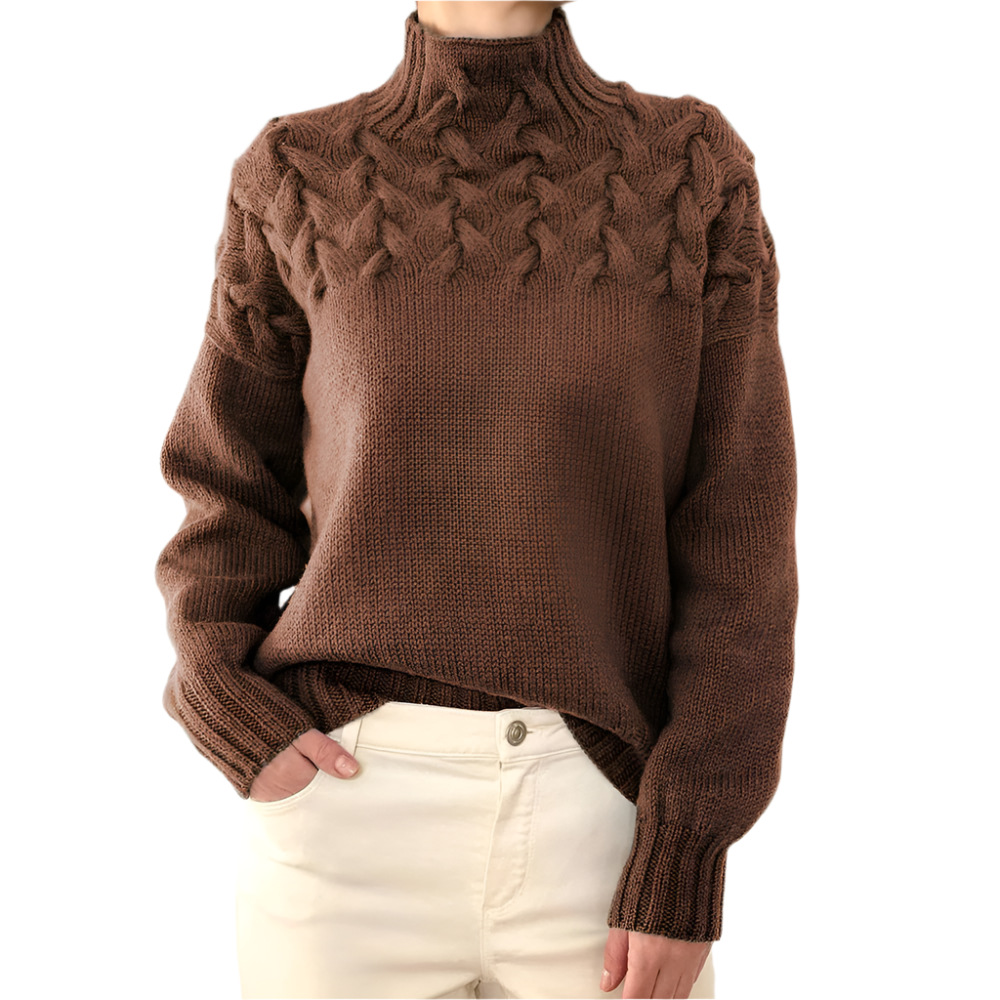 Elena – Warme Gebreide Dames Coltrui
