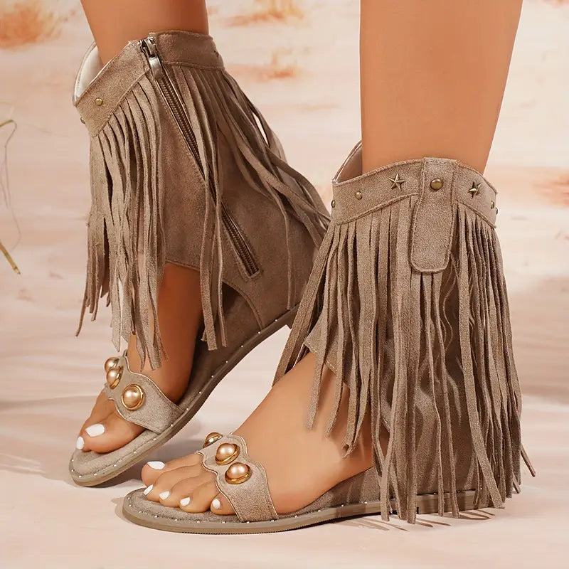 Georgia – Dames Sandalen met Franjes