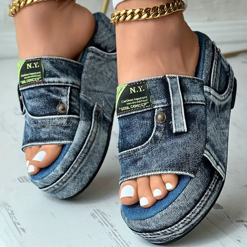 ModaBlu™ Denim sandalen