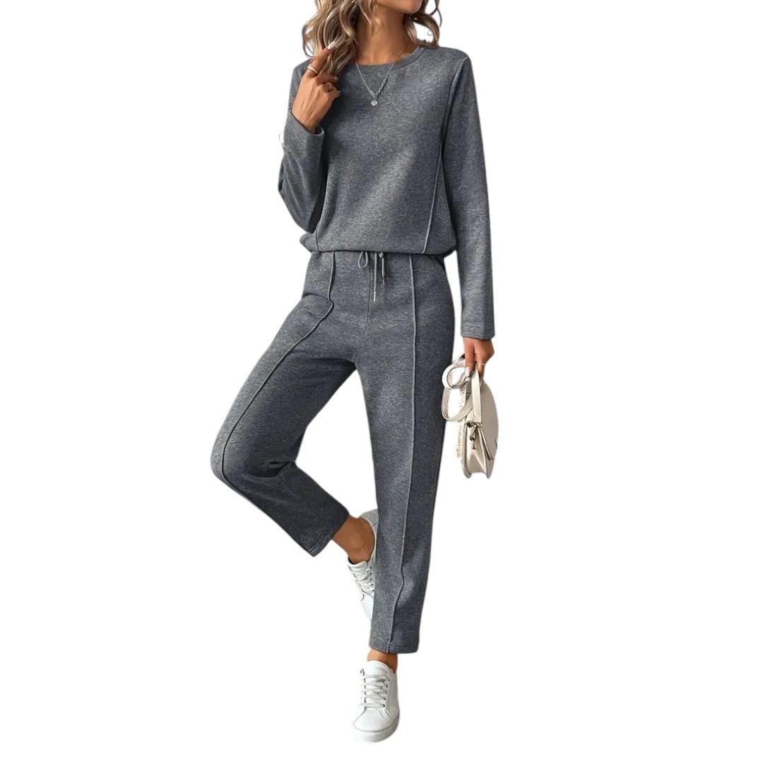 Jersey – Dames Twee-Delige Set van Katoenmix