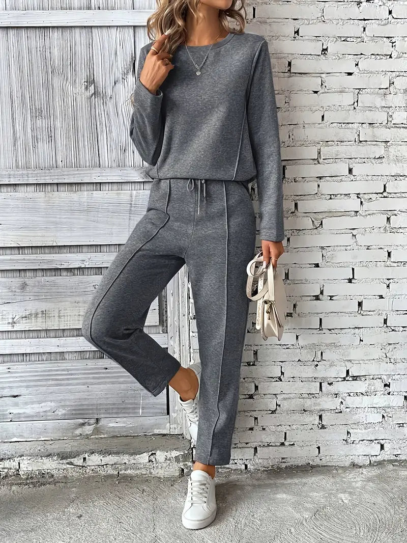 Jersey – Dames Twee-Delige Set van Katoenmix