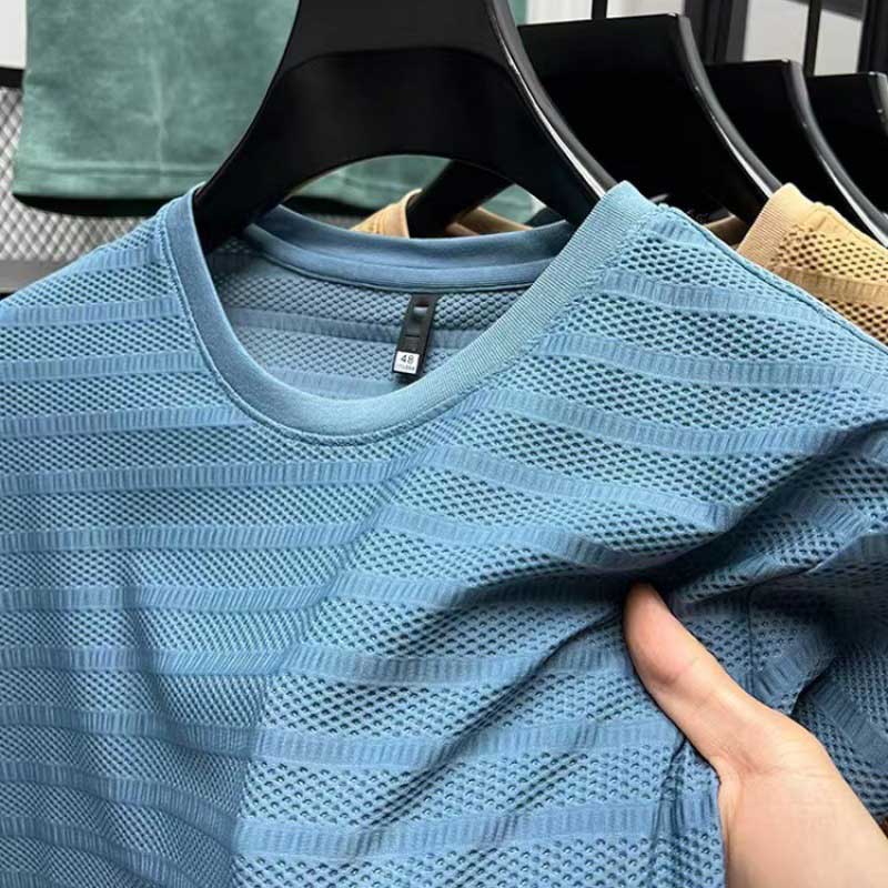 MatteoCaruso T-shirt met Ijs Mesh
