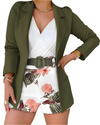 Camila – Dames Co-ord Set met Blazer en Bloemenprint Shorts