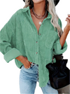 Isabella – Oversized Corduroy Damesblouse