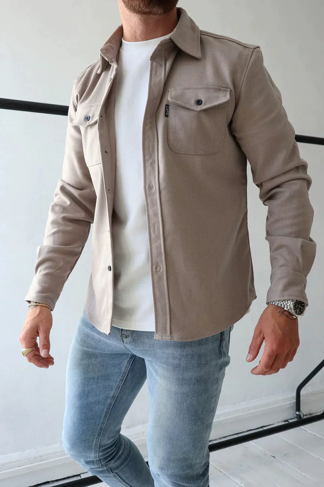 EnzoVerdi Jas Met Knoopsluiting Voor Mannen