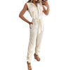 Sophia – Mouwloze Dames Jumpsuit met Tailleband
