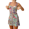 Daniela – Pailletten Mini Jurk met Zeemeerminnenprint voor Dames