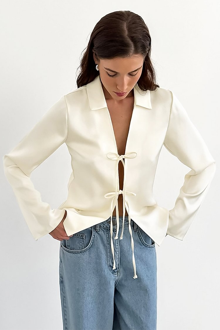 SofiaBarone Strik Blouse Voor Vrouwen
