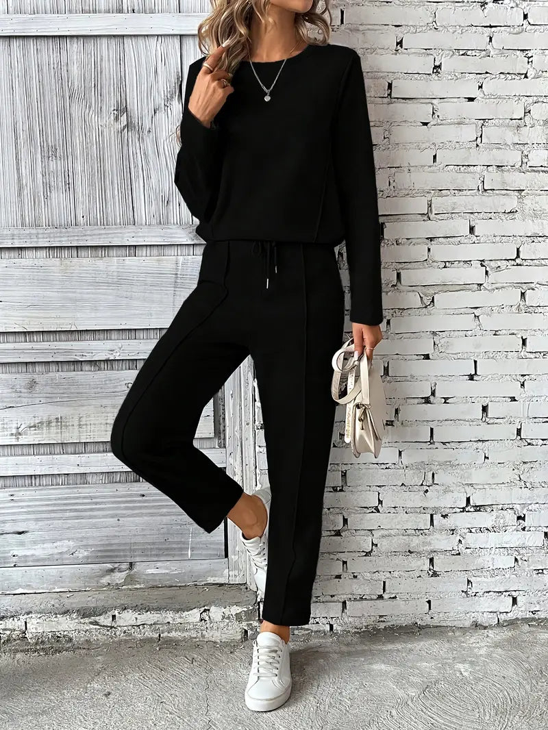Jersey – Dames Twee-Delige Set van Katoenmix