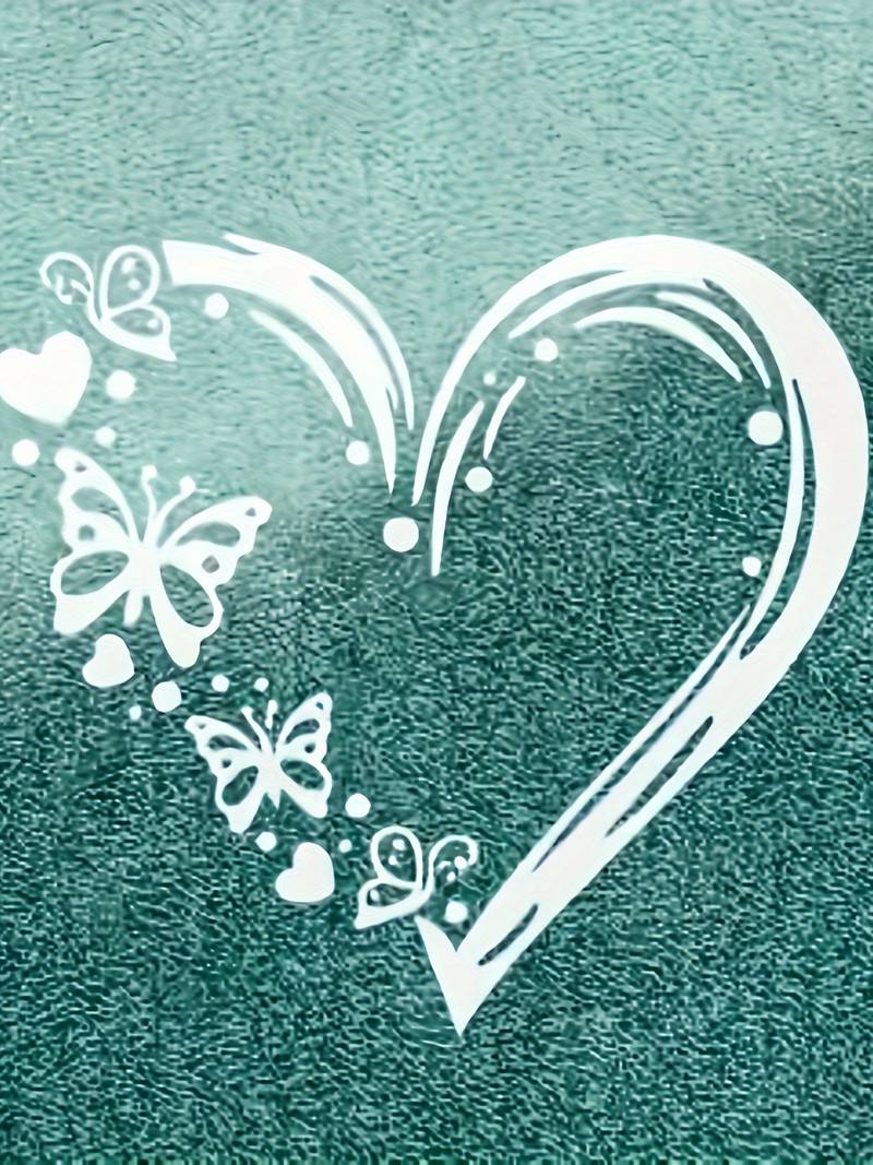 Élodie – Dames T-Shirt met Vlinderhart Print