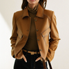ElenaFerri Vintage Leren Jas Voor Vrouwen