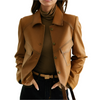 Isabella – Vintage Stijl Dames Vegan Leren Jas