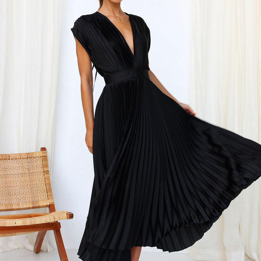 Alessia – Elegante Midi Jurk Voor Bruiloften en Feestelijke Gelegenheden
