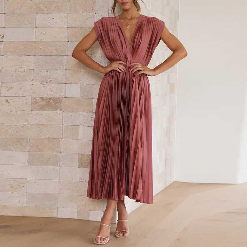 Alessia – Elegante Midi Jurk Voor Bruiloften en Feestelijke Gelegenheden