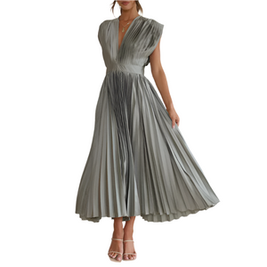 Alessia – Elegante Midi Jurk Voor Bruiloften en Feestelijke Gelegenheden