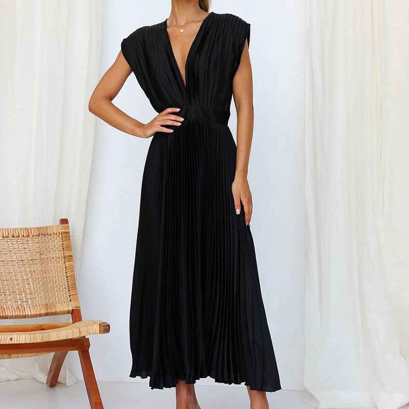 Alessia – Elegante Midi Jurk Voor Bruiloften en Feestelijke Gelegenheden