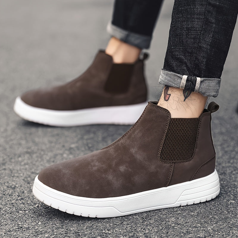 Lorenzo – Suède Hoge Chelsea Boots voor Heren