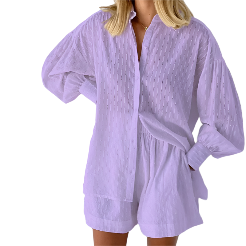 Elena – Luchtig Dames Zomer Shirt & Short Set