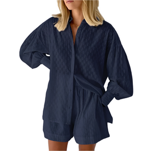 Elena – Luchtig Dames Zomer Shirt & Short Set