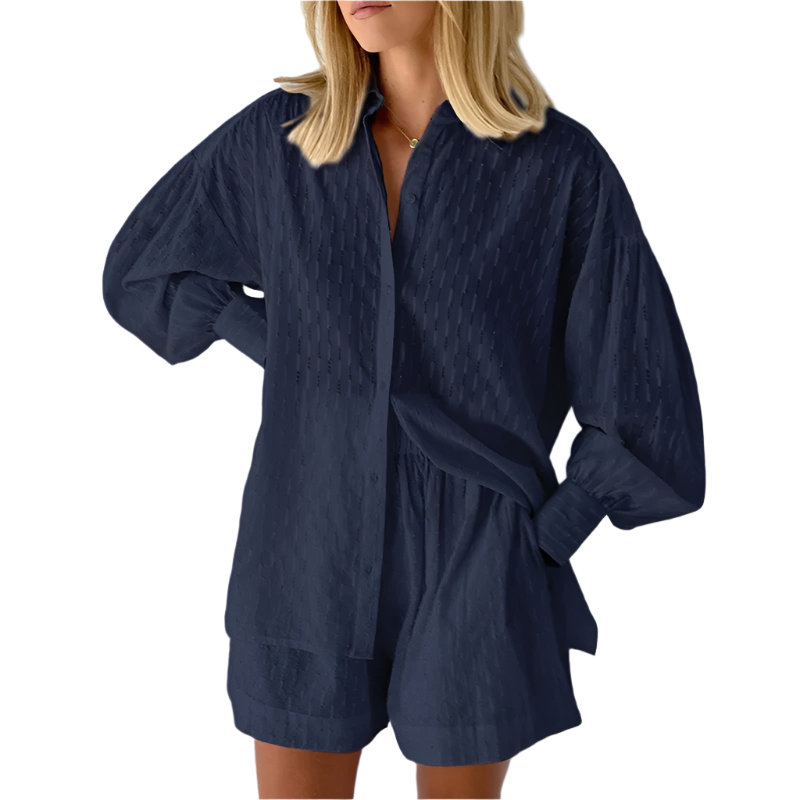 Elena – Luchtig Dames Zomer Shirt & Short Set