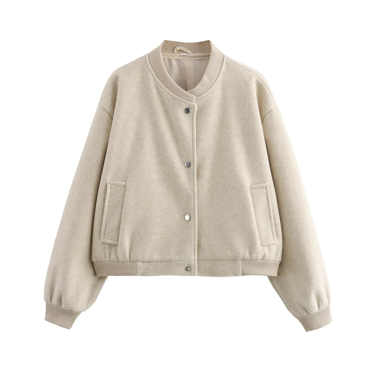 Delphine – Moderne Dames Bomberjack in Zwart