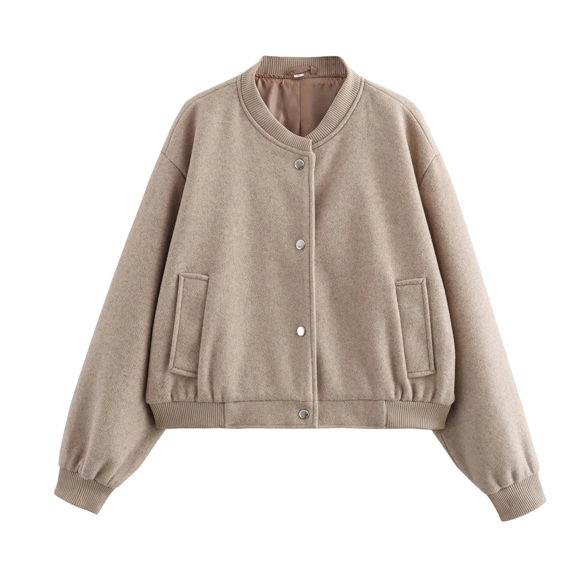 Delphine – Moderne Dames Bomberjack in Zwart