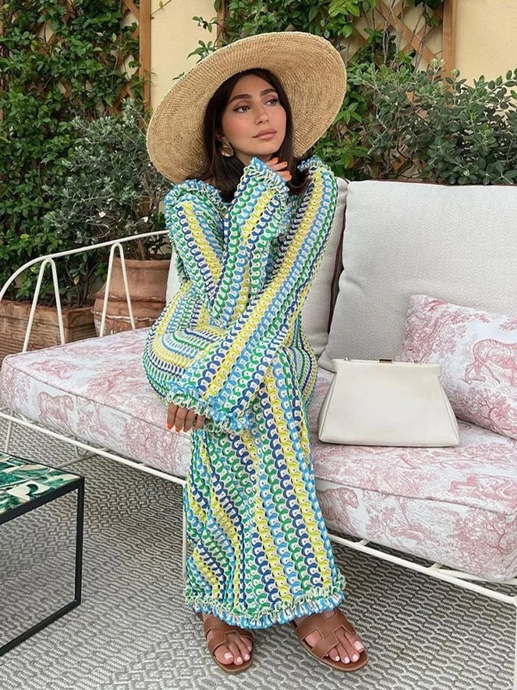AlessiaFilo™ Handgemaakte Gehaakte Zomer Maxi Dress
