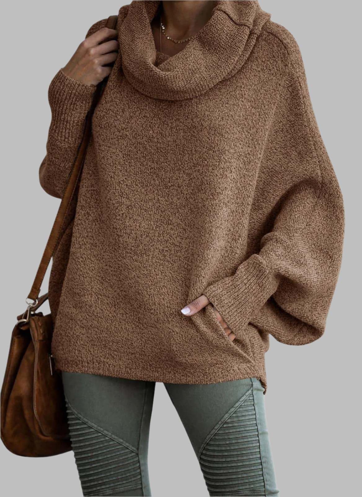 Jesa – Elegante Dames Trui met Ronde Hals en Zak