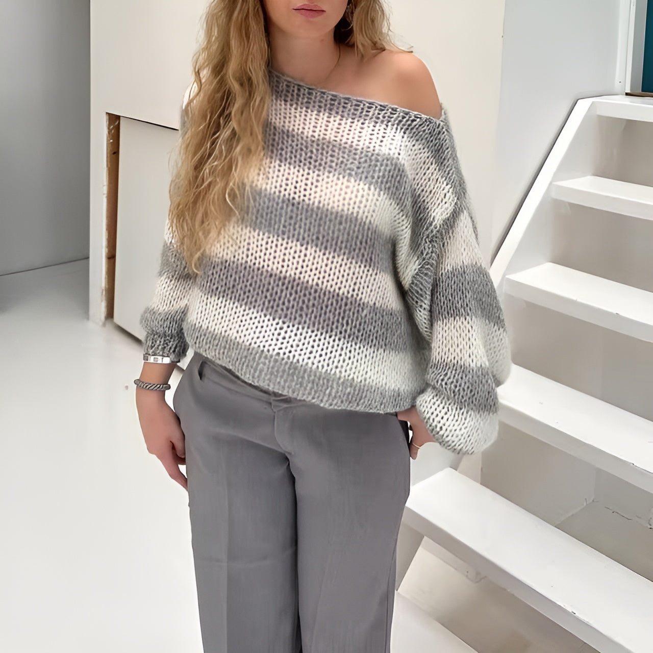 Martina – Oversized Gebreide Damestrui