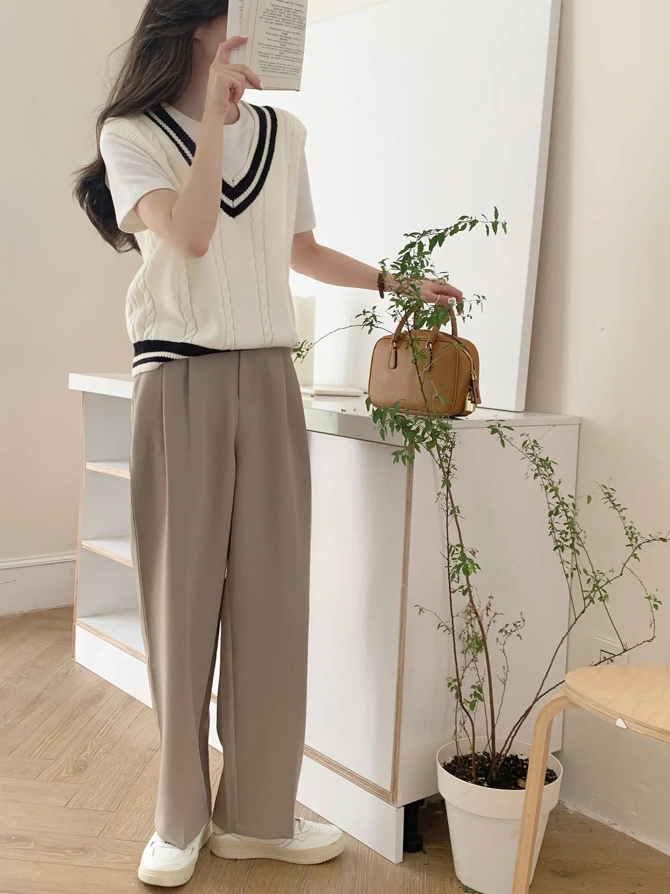 Sofia – Zachte Gebreide Dames Sweater Vest