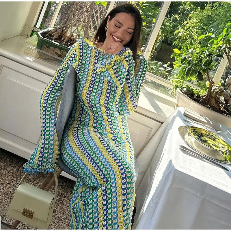 AlessiaFilo™ Handgemaakte Gehaakte Zomer Maxi Dress