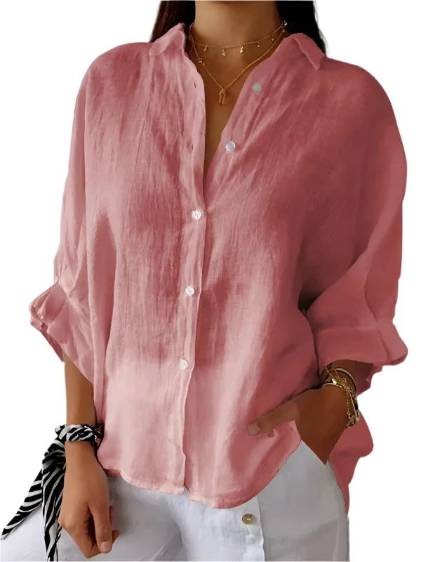 Gabriëlla – Luchtige Dames Linnen Blouse