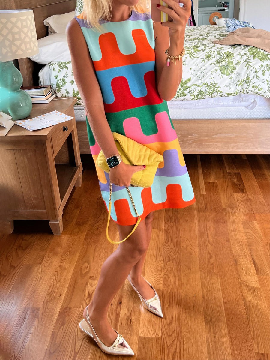 IsabellaValli Mouwloze Mini Jurk