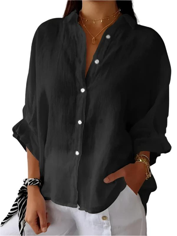 Gabriëlla – Luchtige Dames Linnen Blouse