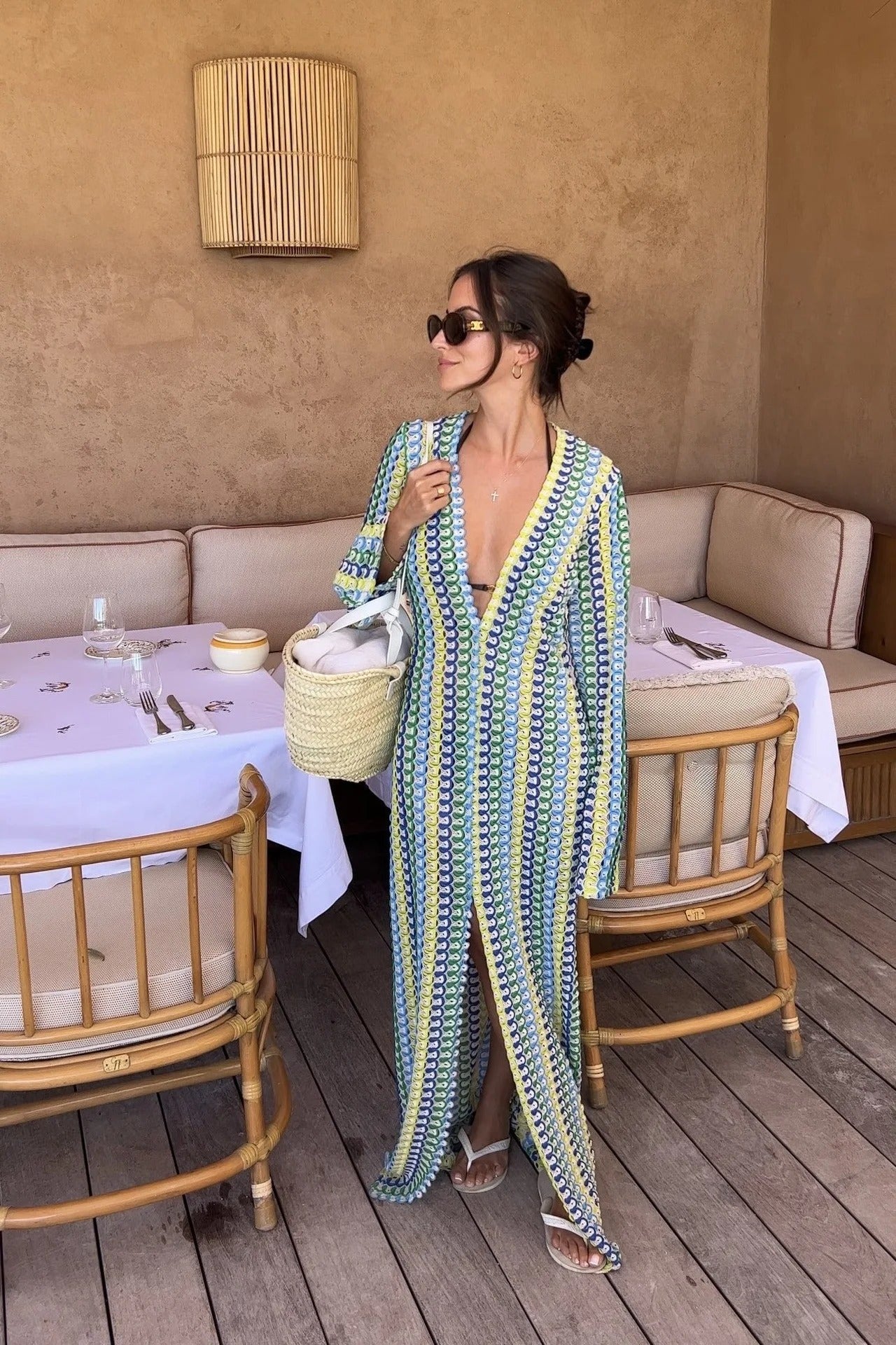 AlessiaFilo™ Handgemaakte Gehaakte Zomer Maxi Dress