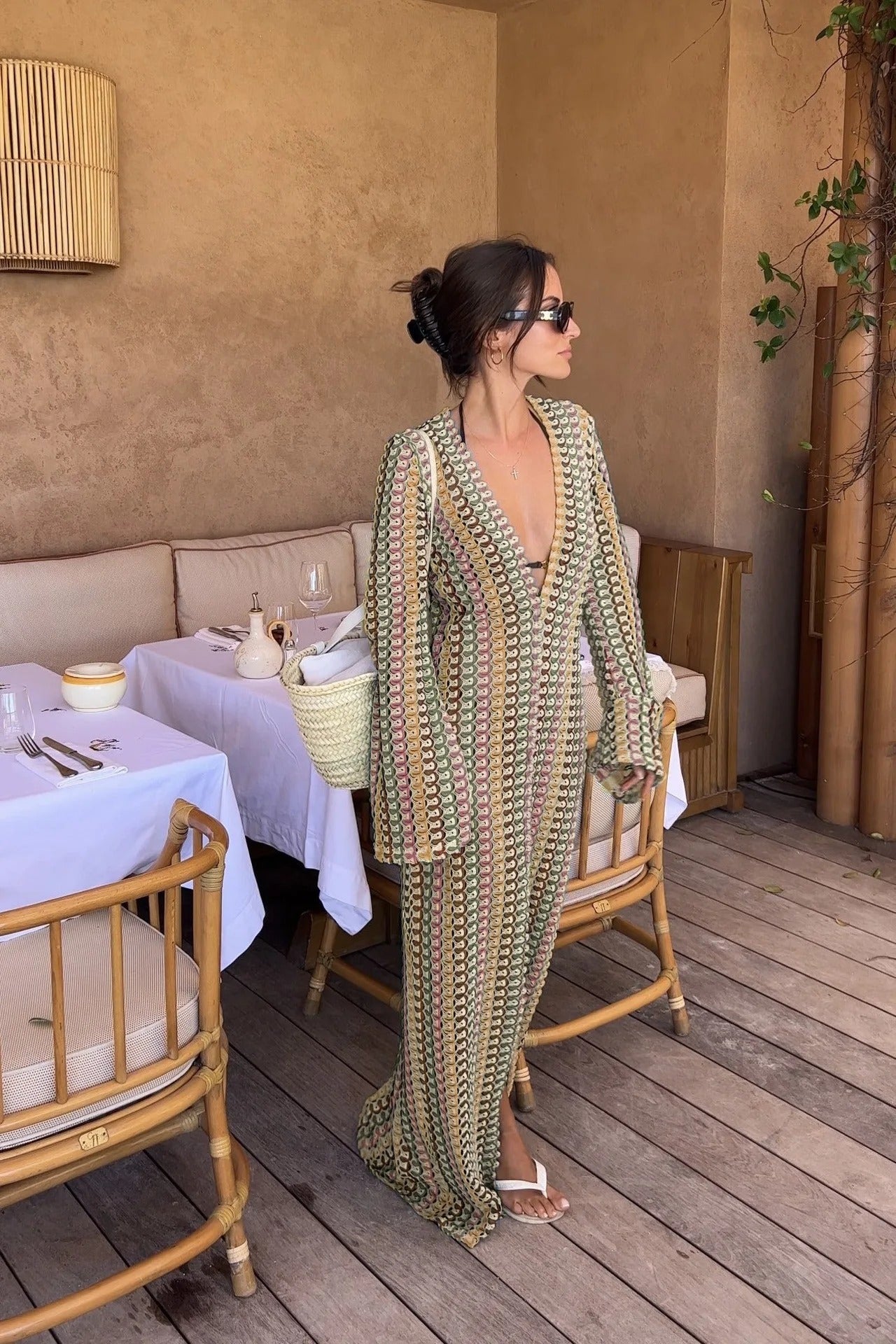 AlessiaFilo™ Handgemaakte Gehaakte Zomer Maxi Dress